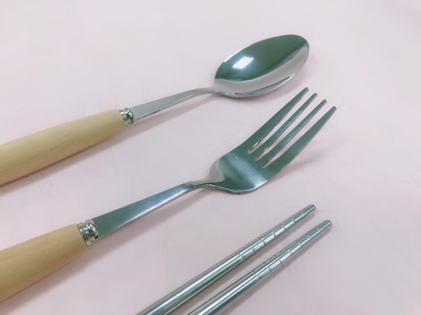 伊布環保餐具組(餐具袋+餐具3件組)