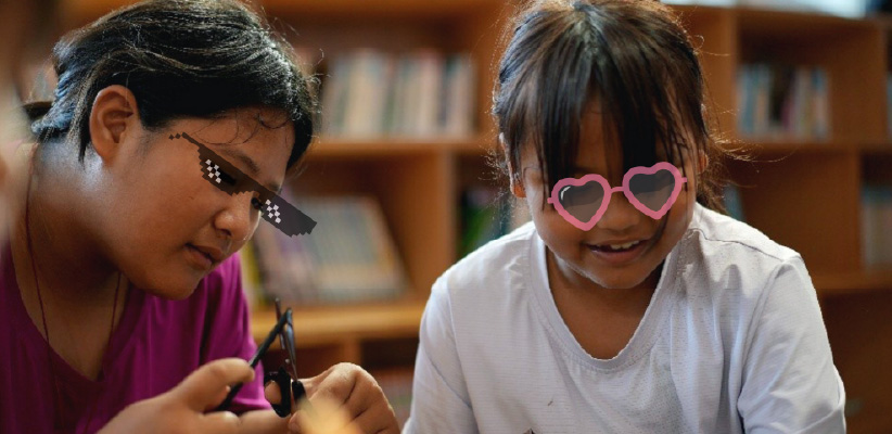 這裡有飯，也有等媽媽的伴