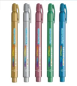 【教育脫貧】5色金屬色奇異筆組